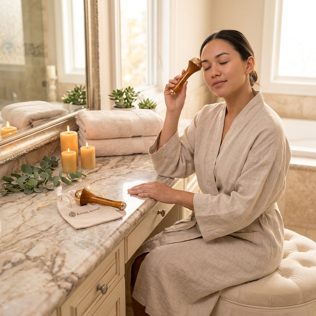 Kansa Wand 2-in-1 (Face & Foot Detox Massager)