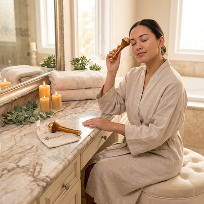 Kansa Wand 2-in-1 (Face & Foot Detox Massager)