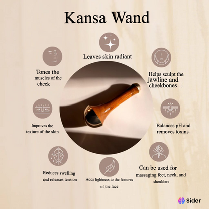 Kansa Wand 2-in-1 (Face & Foot Detox Massager)