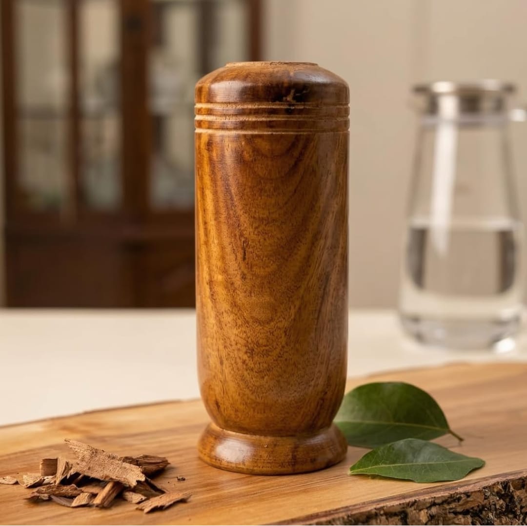 Vijaysar Wood Glass — Natural Sugar Balance, the Ayurvedic Way